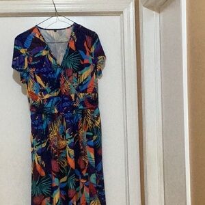 Ouges maxi dress. Vibrant Multi color